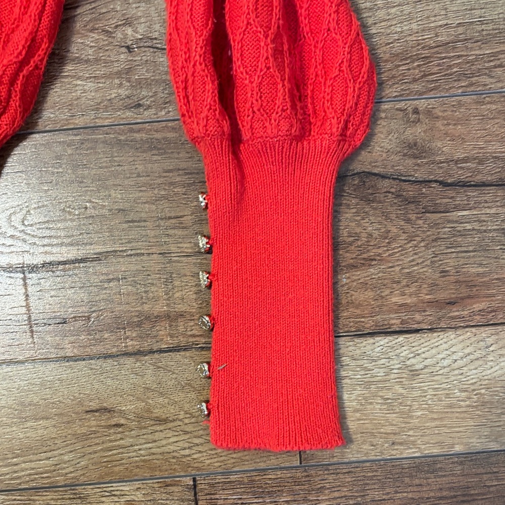 Lilly Pulitzer Red Textured Blouse - Picture 3 of 6